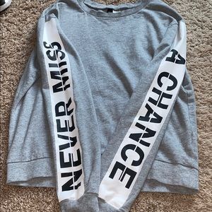 Grey long sleeve shirt